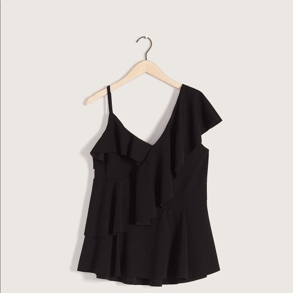Asymmetrical Ruffled Top - Picture 3 of 4